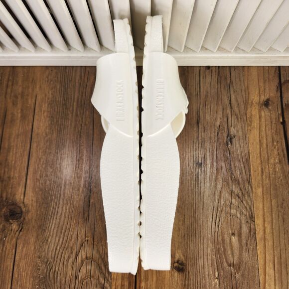 Birkenstock Madrid EVA Slides Womens Size 10 White Rubber Buckle Strap Sandals - Picture 6 of 9